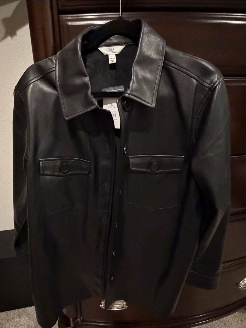 Time and Tru faux leather jacket!! NWT great for fall and winter!